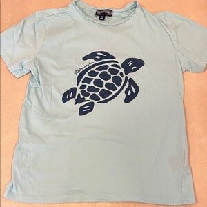Vilebrequin kids Blue Turtle Graphic T-Shirt